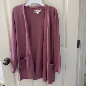 PINK ROSE sweater with pockets